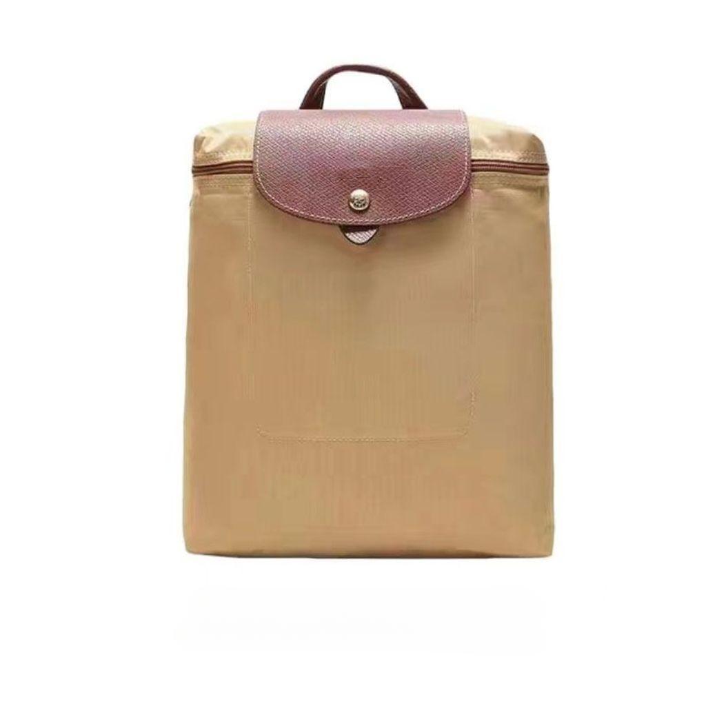Rucksack, Freizeitrucksack für Herren und Damen, Studentenrucksack, Falttasche, Rucksack mit großer Kapazität 28*26*10cm khaki