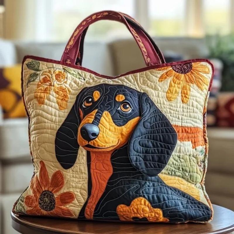 Modische Handtasche Digitale Druck-Tragetasche Modische gesteppte Tragetasche Einkaufstasche Große Kapazität Strandtasche 34x40x10CM black