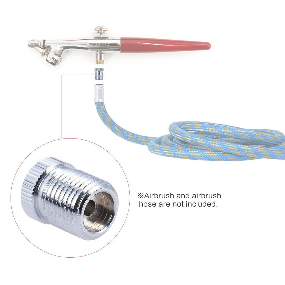 Verbindungsstück-Adapter Airbrush-Gewinde in 1/8 BSP-Schlauchanschluss umwandeln Badger