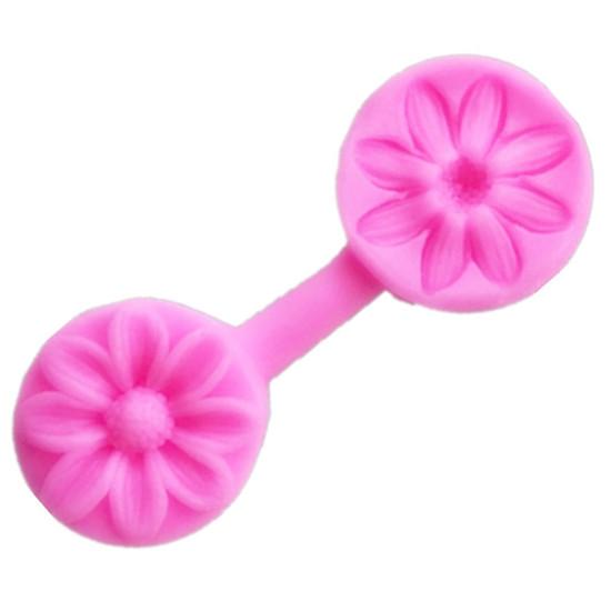 Kuchenform, verschiedene Blütenblätter, Silikonform, langlebig, wiederverwendbar, Backform, Werkzeuge, Küchenzubehör Sunflower rosa