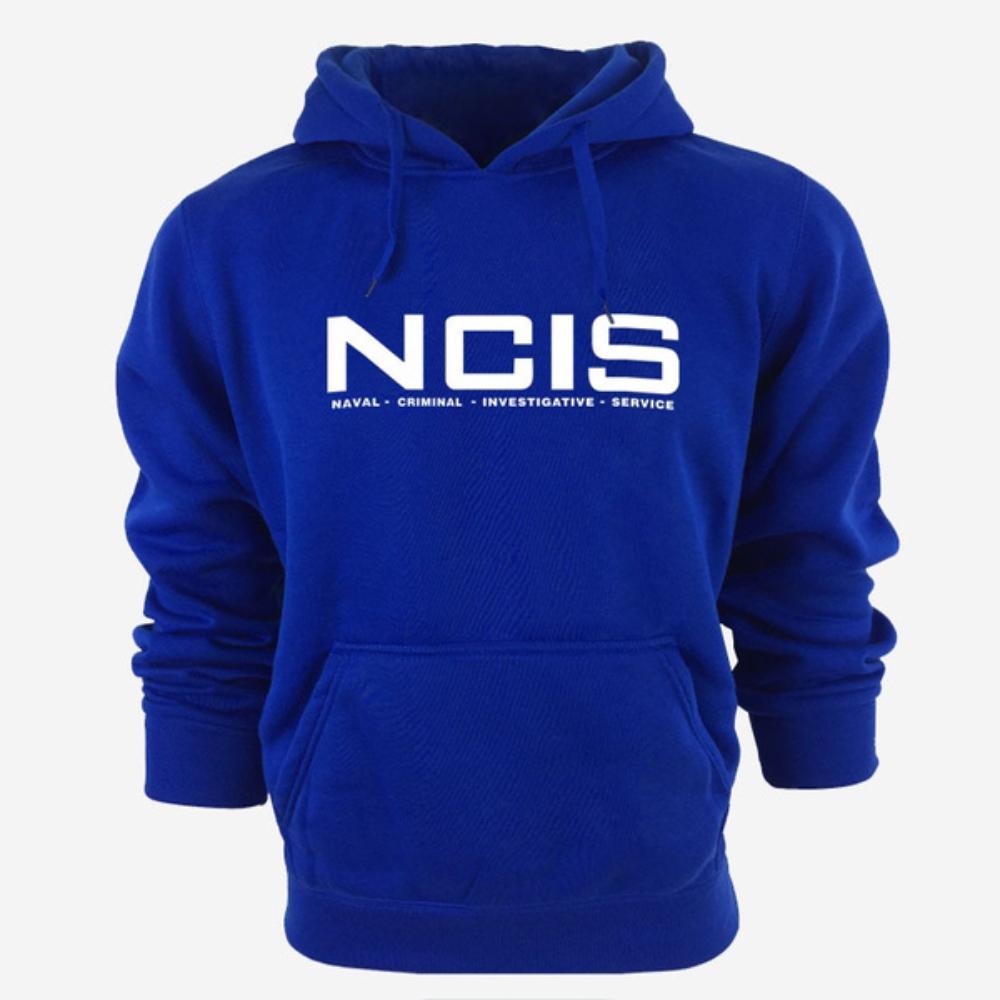 Neue Mode Hoodies Herren Sweatshirt NCIS Print Hoodie Herren Pullover Hoodies Herren Sweatshirts Trainingsanzug Herren M blau