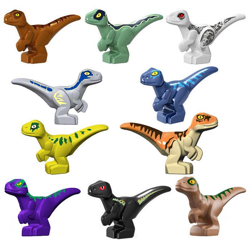 9 Farbe 2CM Mini Baby Dinosaurier Bausteine Spielzeug Ziegel Figuren Spielzeug Kinder Geburtstag Weihnachtsgeschenk 9pcs bunt