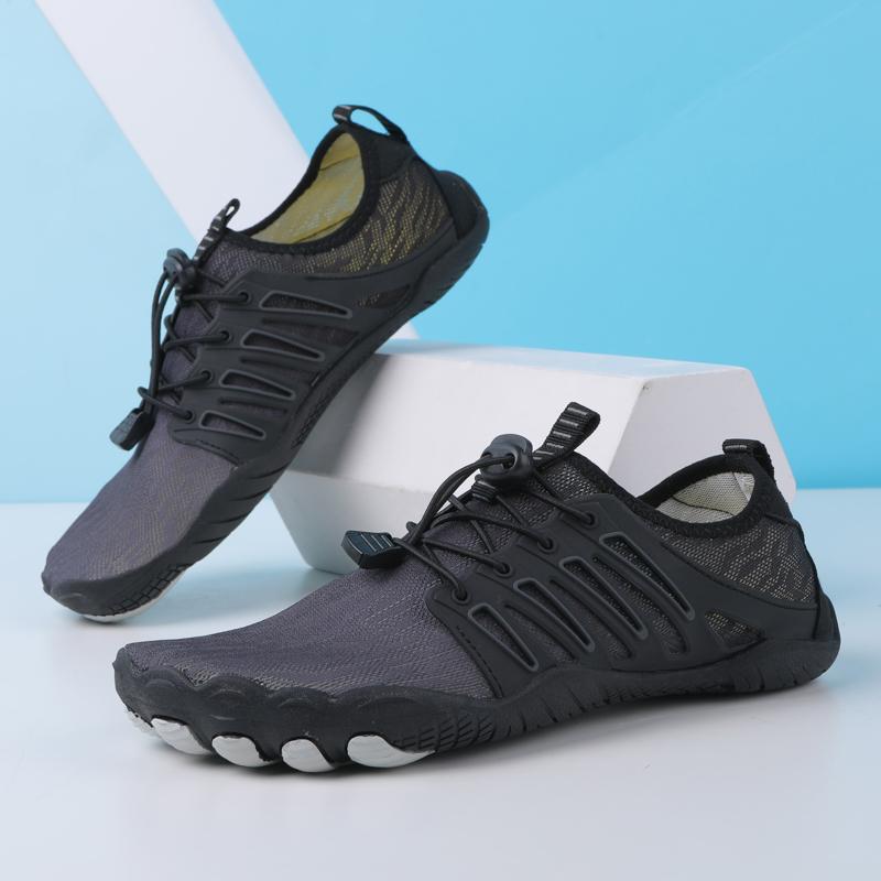 Barfußschuhe Strand Wasserschuhe Herren Damen Schwimmen im Meer Badeschuhe Strandschuhe Wassersport Aquaschuhe 47 schwarz