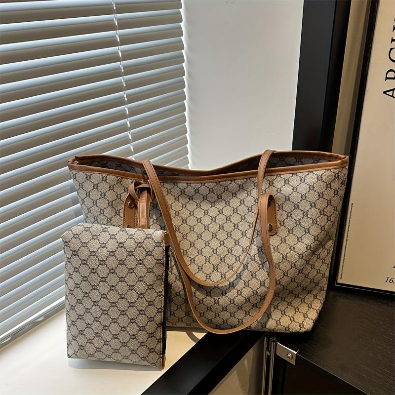 Große Kapazität Damen Umhängetasche Lässig Und Minimalistisch Klassische Tragetasche Geräumige Damen Pendler-Tragetasche Trendige Umhängetasche grau