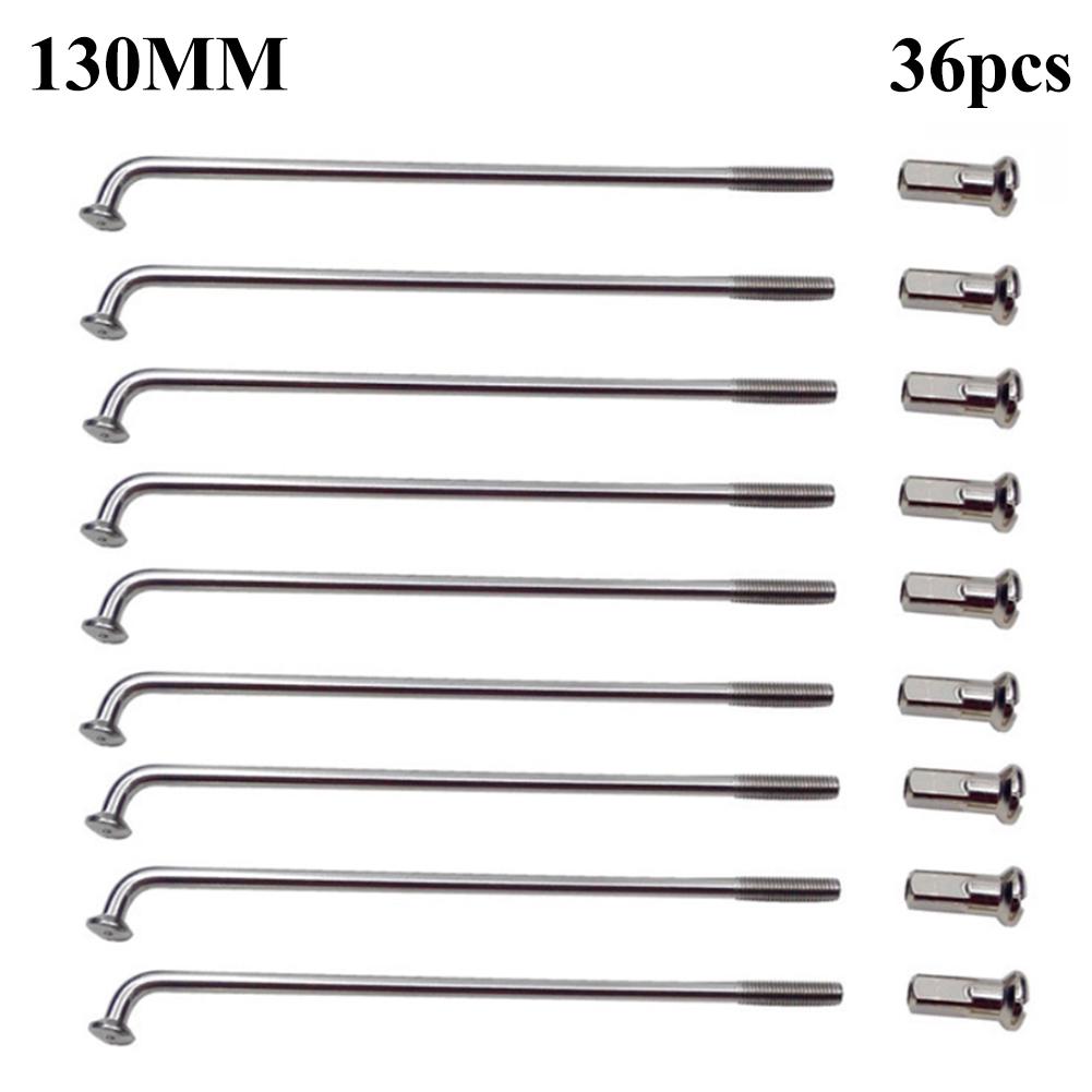 Puntos Elektrofahrrad 36 Stück 60–305 mm 12 G E-Bike-Rad Reifen Stahlspeichen Fahrradteile 130mm