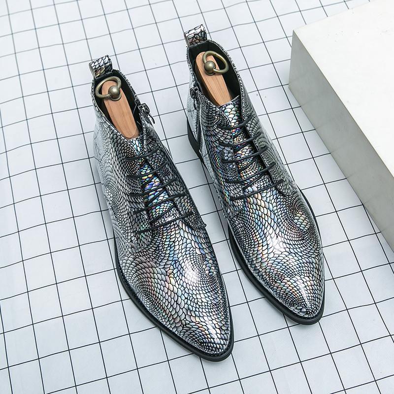 Herren Klassische Retro Chelsea Boots Herren Britische Modetrends Leder Stiefelette Herren Lässige Kurze Stiefel Street Party Übergrößen 42 schwarz