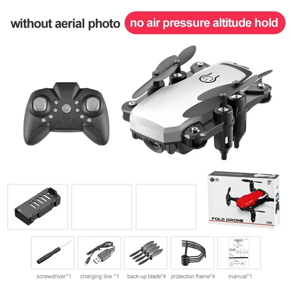 Neue LF606 Drohne WIFI FPV Mini Drohne mit Weitwinkel HD 4K 1080P Kamera Höhe halten RC Hubschrauber faltbare Quadcopter Drohne Geschenk No Camera weiß