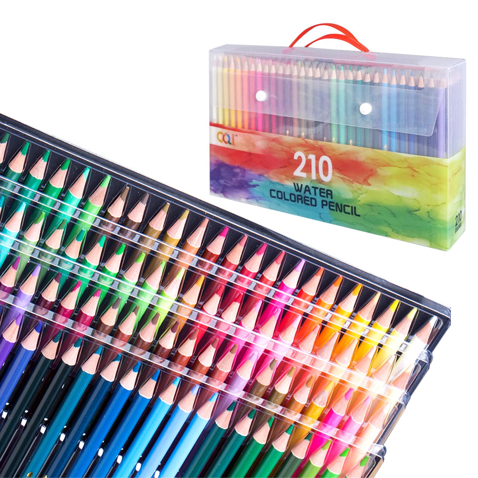 120/150/180/210 Professionelles Künstler-Aquarellstift-Set, wasserlösliche Buntstifte für die Schule 210 Colors
