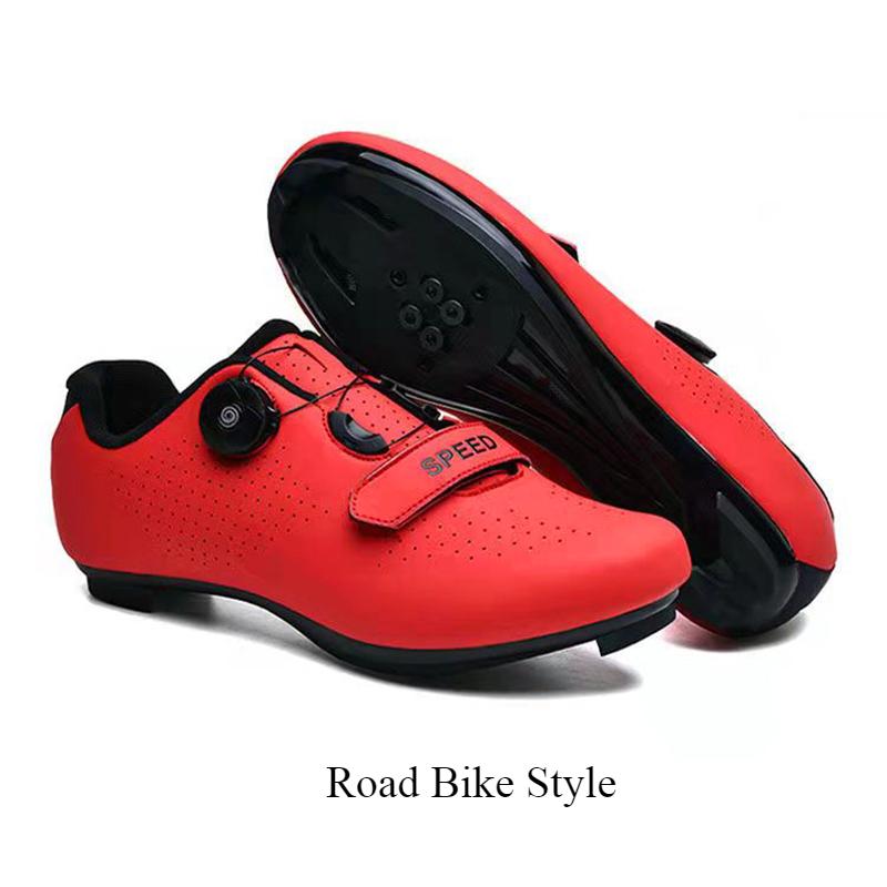 Neu Road Lock Schuhe Radfahren Schuhe Männer Und Frauen Berg Lock Schuhe Fahrrad Schuhe Outdoor Power 39 rot