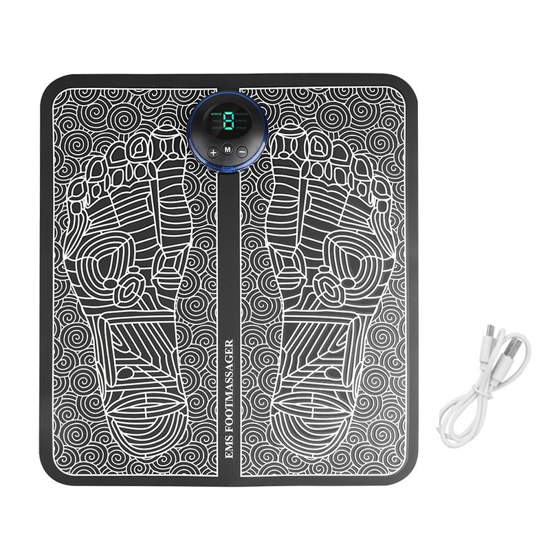 Smart Fußmassage Pad EMS Pulse Füße Akupunktur Stimulator Massagegerät Tens Fisioterapia Fördert die Durchblutung Bein Fuß Muskel Entspannen Schmerzen lindern USB Charging