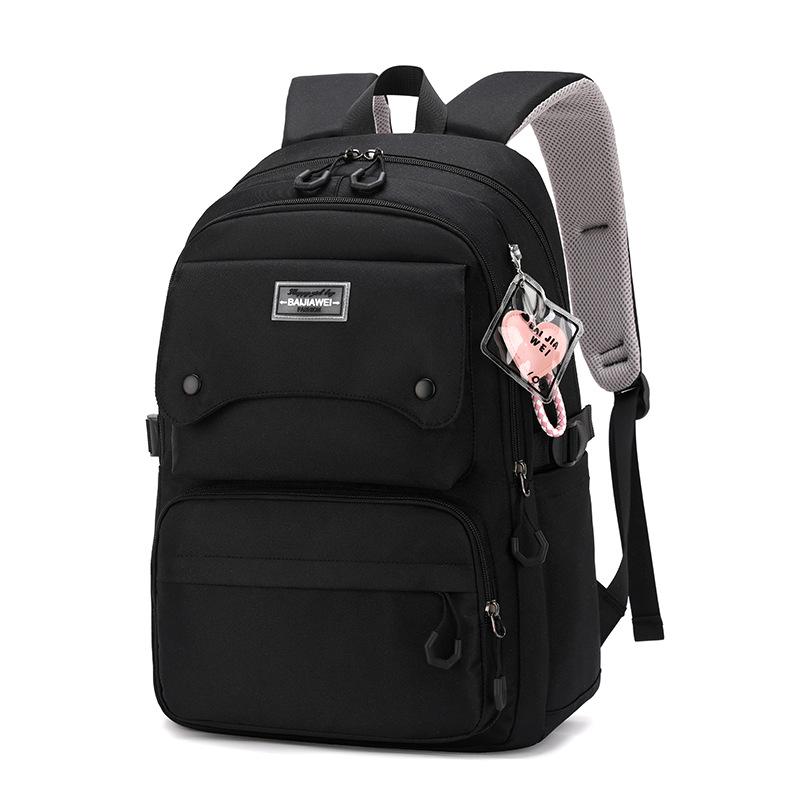 Winter Mode Kinder Rucksack Mittelschule Mädchen Schultasche Große Kapazität Grundschüler Rucksack für Klasse 3 5 6 7 schwarz