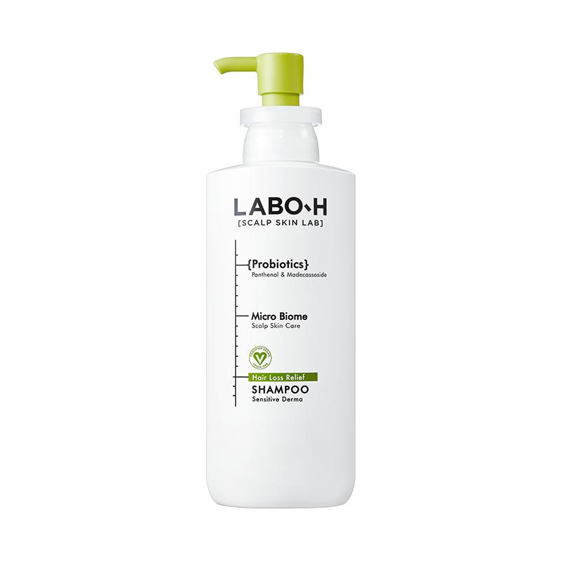 [LABO-H] Probiotika-Kopfhautpflege, Kopfhautpflege bei Haarausfall, Glättung/Empfindliche Derma/Kopfhautkühlung und Talgfreiheit, 400 ml Shampoo Sensitive Derma 400ml