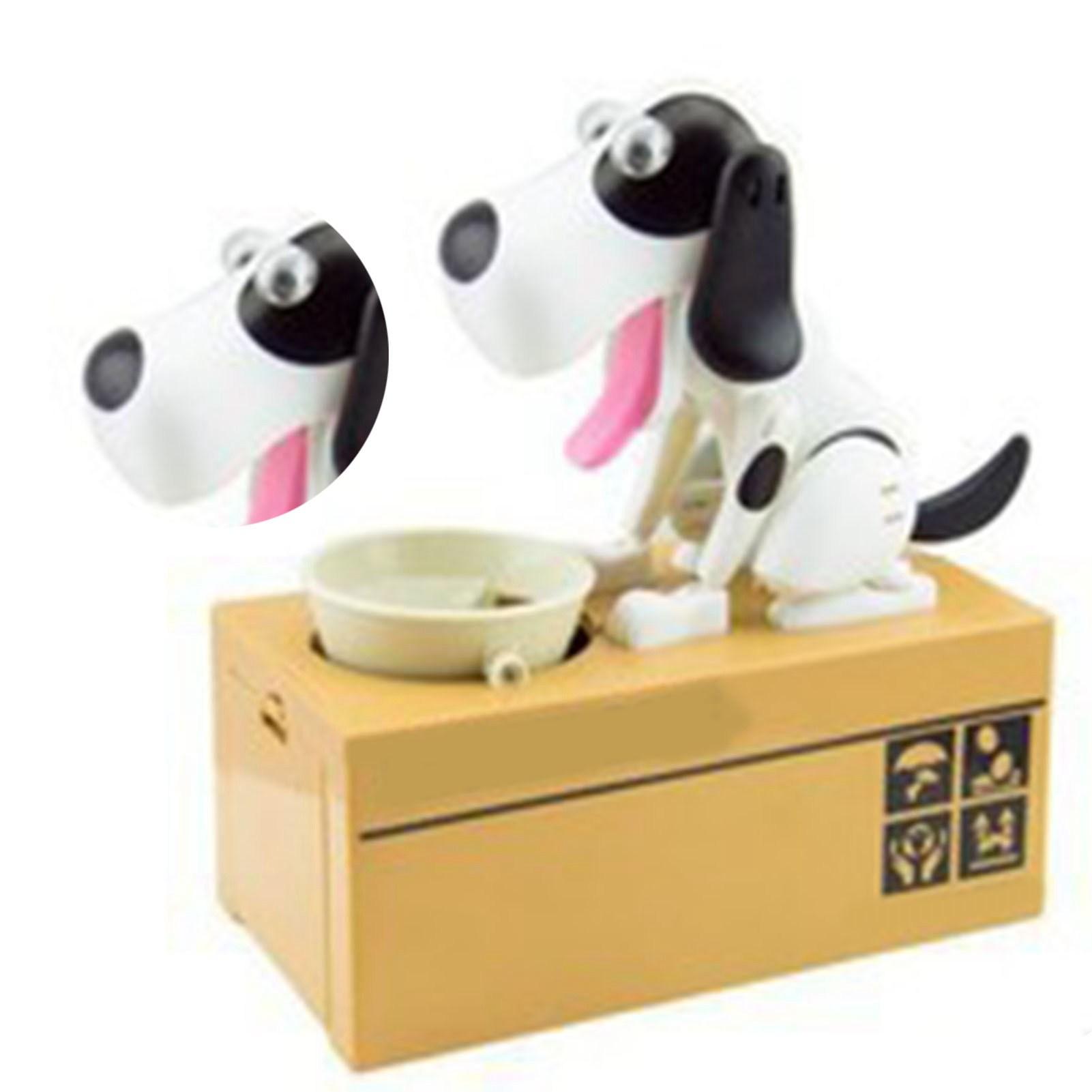 Hunde-Spardose für Kinder Cartoon Niedlich Attraktiv Geldspardose Münzbank zur Dekoration Schwarz One Size schwarz weiße