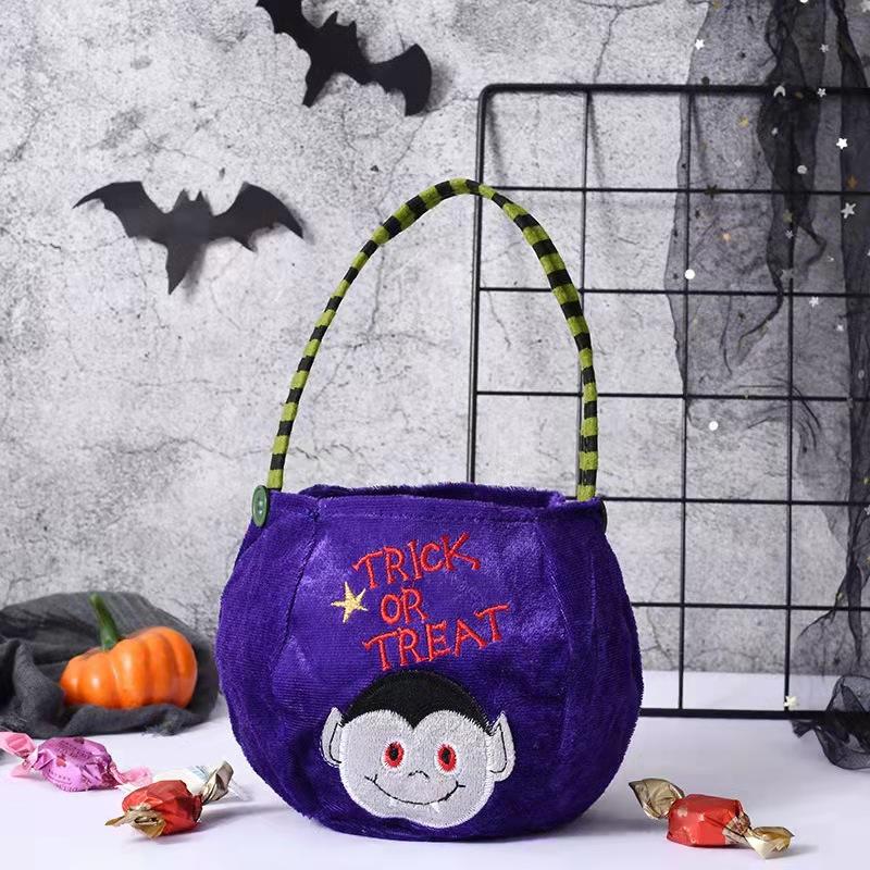 Halloween Loot Party Kinder Kürbis Süßes oder Saures Tragetaschen Süßigkeitentasche Halloween Süßigkeiten Aufbewahrungseimer Tragbarer Geschenkkorb None
