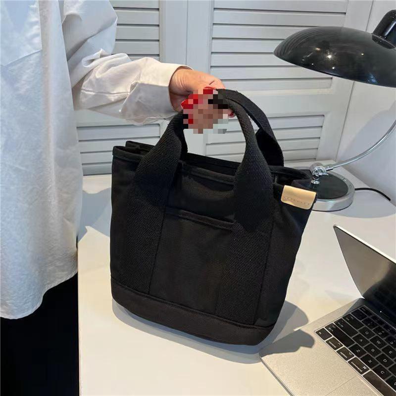 Mittagessensbox-Taschen Tragetaschen Bento-Tasche für Büroangestellte Tragbare Canvas-Tasche Canvas-Taschen für Grundschüler Dekoration