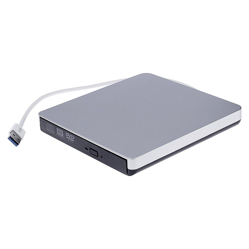USB 3.0 Ultradünnes externes optisches Laufwerk CD-RW DVD-RW-Brenner Laufwerk CD/DVD-Player Tragbare DVD grau
