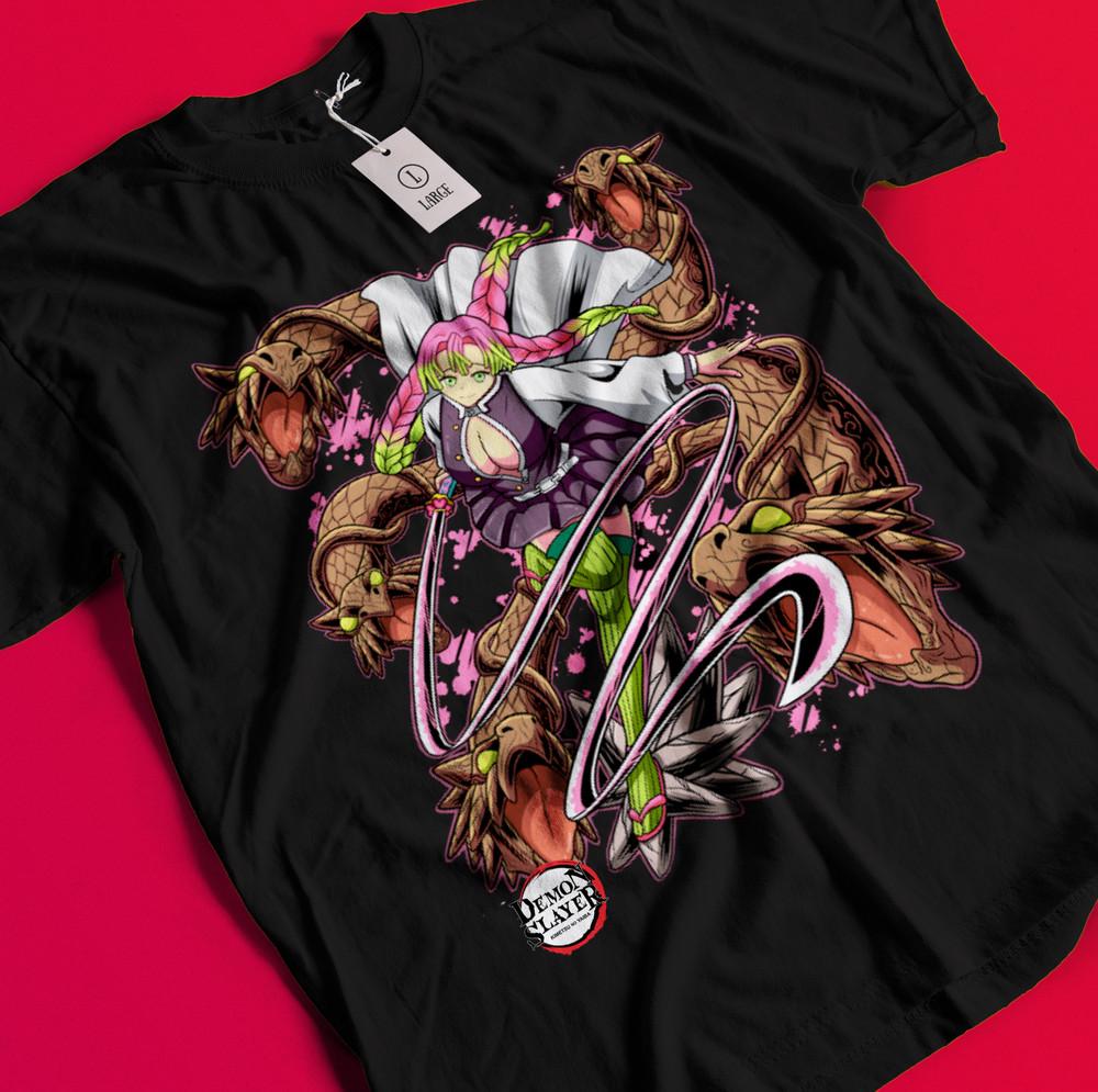 Demon Slayer Shirt Mitsuri Kanroji T-Shirt Zenitsu T-Shirt Muzan Tanjiro Doma T-Shirt BB756 S