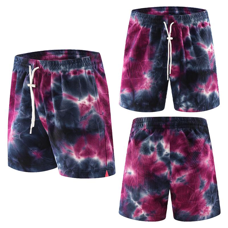 Camouflage Outdoor Laufshorts Herren Gym Sport Slips Schnelltrocknend Workout Training Fitness Jogging Schweißhosen Trainingsanzüge M violett