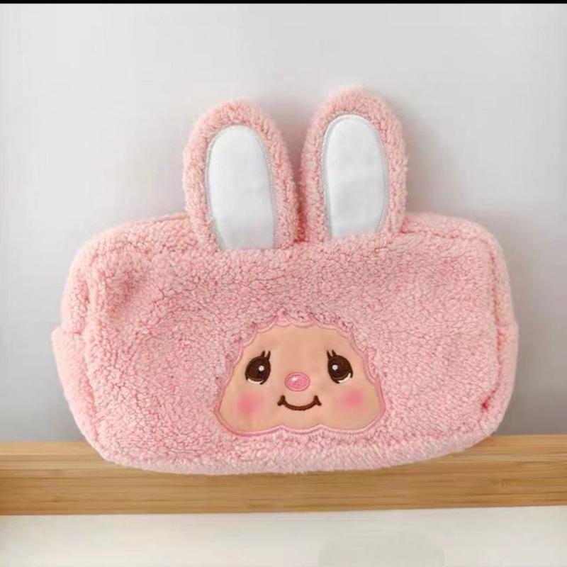 Monchichi Federmäppchen Niedliche Monchichi Federtasche Plüsch Schreibwaren Aufbewahrungstaschen Cartoon Federtaschen für Schüler