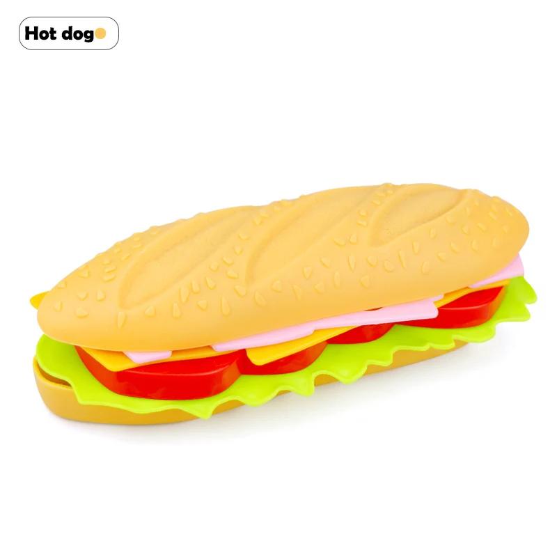 Hamburger Spielzeug Hotdog Küche Mädchen Spielzeug Miniaturküche Rollenspiel Lebensmittel Set Küchenset Für Mädchen Burger Simulation Snack Spielzeug