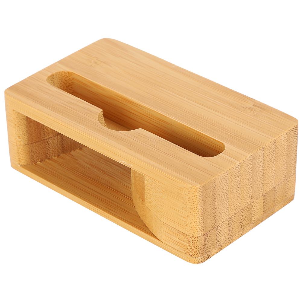 Bambus Holz Telefon Sound Lautsprecher Verstärker Halter Schreibtisch Dock Docking Telefon Zubehör