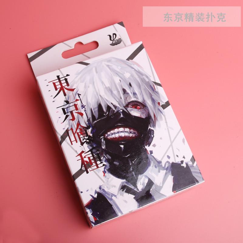 Anime Poker Karten Spielzeug SAO Fairy Tail Jujutsu Kaise Dämon Slayer Danganronpa Brettspiel Karten Hardcover Poker Spielzeug Geschenk tokyo ghoul