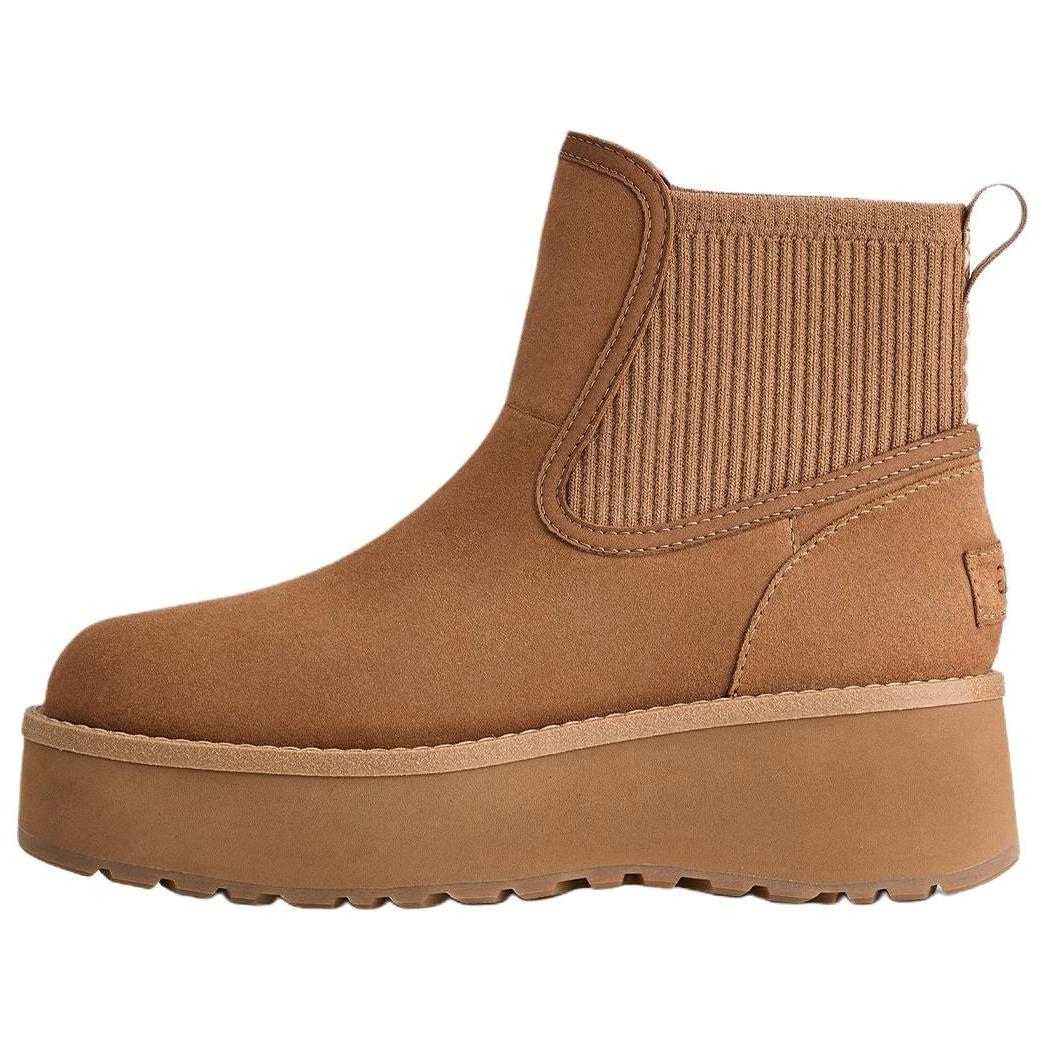 UGG Cityfunc Rindsspaltleder Vielseitige Bequeme Chelsea Boots 5,1 cm Damenstiefel Braun 1173258-CHE 38