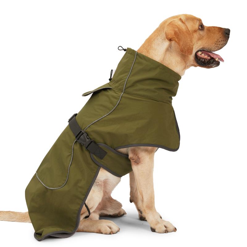 Kleidung für große Hunde, Winter-warme Weste für große Hunde, wasserdichter Mantel für Hunde, Windhund, Dobermann, Kleidung für mittelgroße und große Hunde S brown