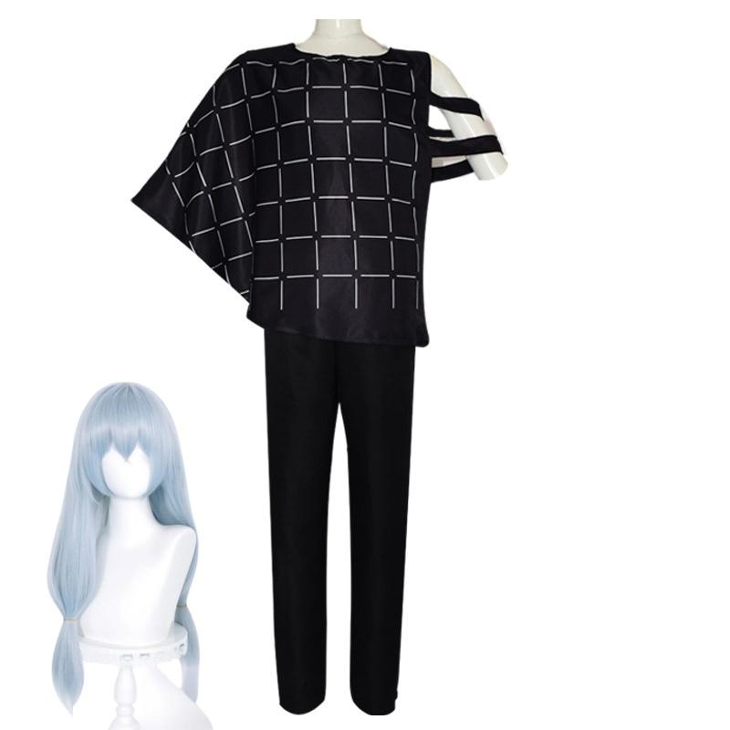 Jujutsu Kaisen Mahito Cosplay Kostüm Komplettset Anime jjk Kostüme Perücke Oberteil Hose Anzug Für Karneval Halloween Party Mahito Set S gray