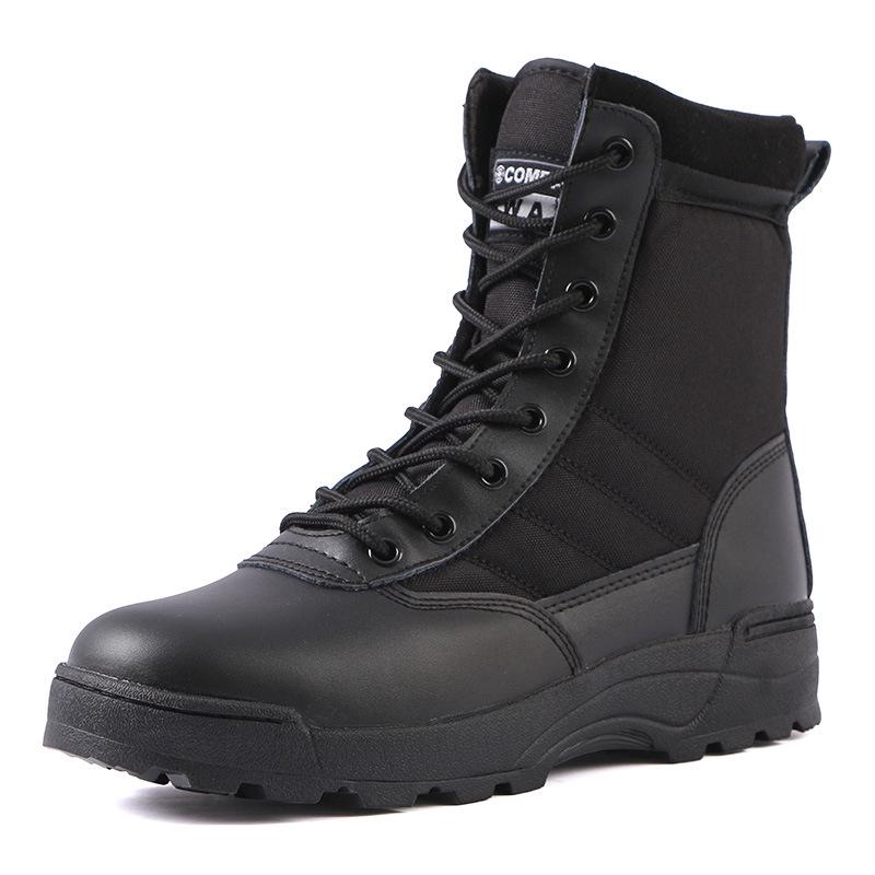 Outdoor Militär-Enthusiasten Herrenstiefel Kampfstiefel Militär-Enthusiasten Outdoor Wanderschuhe High-Top Herren- und Damen-Taktische Stiefel 38 schwarz