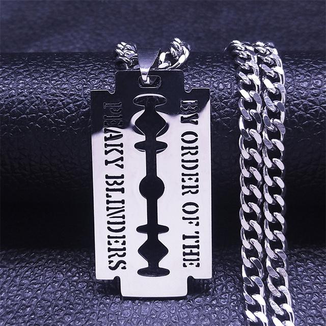 Edelstahlketten Halsketten Goldfarbe Punk Klinge Halskette Herrenschmuck Acero Inoxiable N2243s