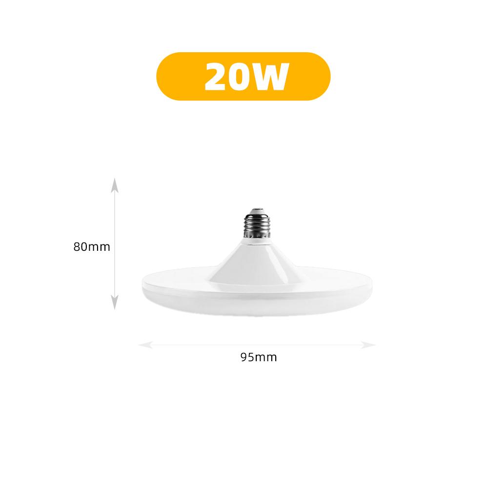LED-Glühbirne E27 LED-Lampe Superhell 12W 15W 20W 30W 45W 65W UFO 220V LED-Leuchten Innen Weiß Beleuchtung Tischlampen Garagenlicht 20W