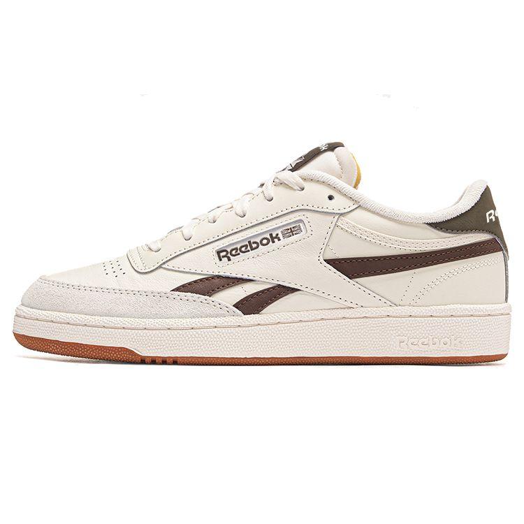 Reebok Club C Revenge Sportlich Lässig Retro Langlebig Low-Top Sneakers Unisex Sneakers Beige Braun 100070018 45