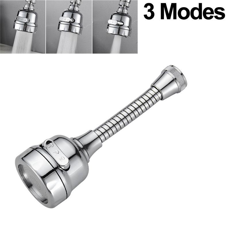2/3 Modi Universal-Küchenarmatur-Adapter, 360° drehbar, Wasserhahn-Filter-Verlängerung, Küchenhelfer, Spray, wassersparende Wasserhahn-Düse 3 Modes-B