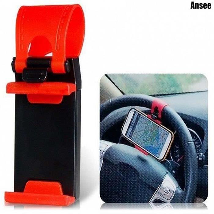 Smartphone-Halterung - Praktisch - Schwarz - Lenkradmontage - Für Telefone bis 4,8 Zoll