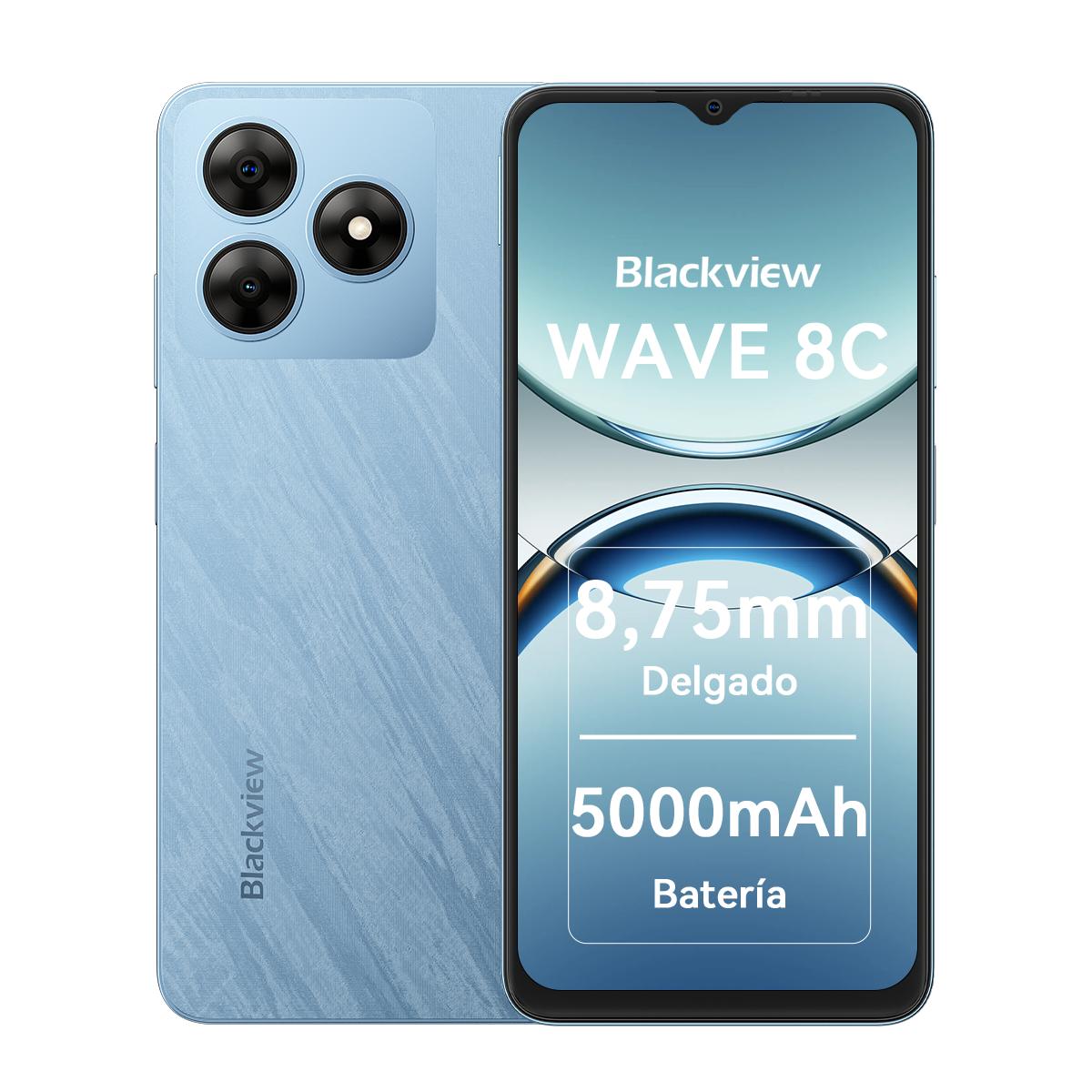 Refurbished Blackview WAVE 8 Android 14 12GB 256GB Smartphone 4+256 blau