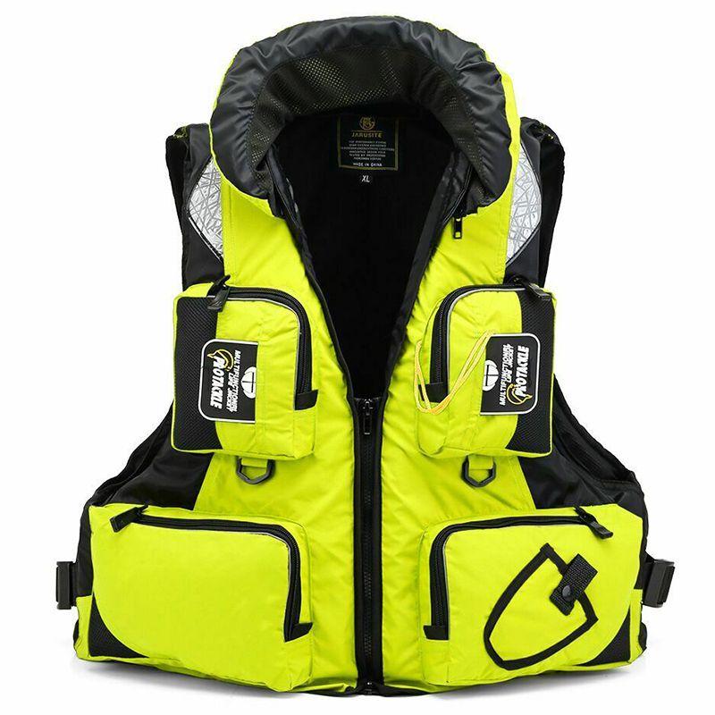 Auftrieb Schwimmweste für Erwachsene mit abnehmbarem Kragen für Segel- und Kajak-Sicherheit** 2XL gelb