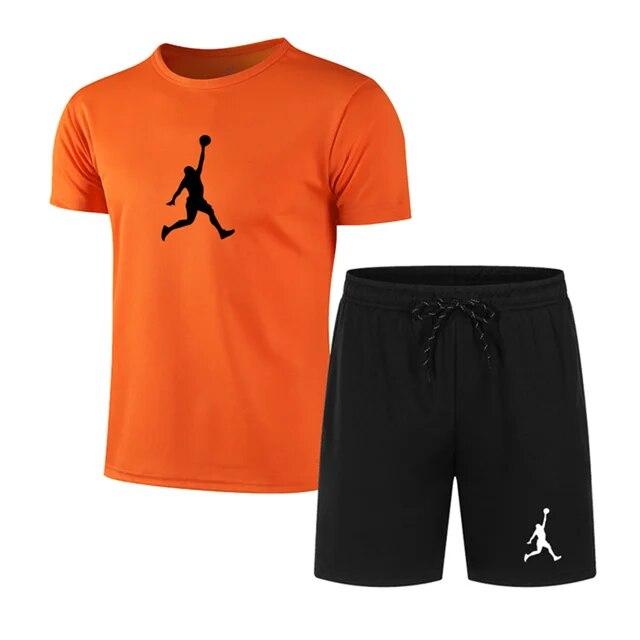 Sommer Beliebte männer T-shirt + shorts Anzug Männer Sport Anzug Druck Lässige Mode Kurzen ärmeln T-shirt Set Männer jogger Anzug Set 3XL