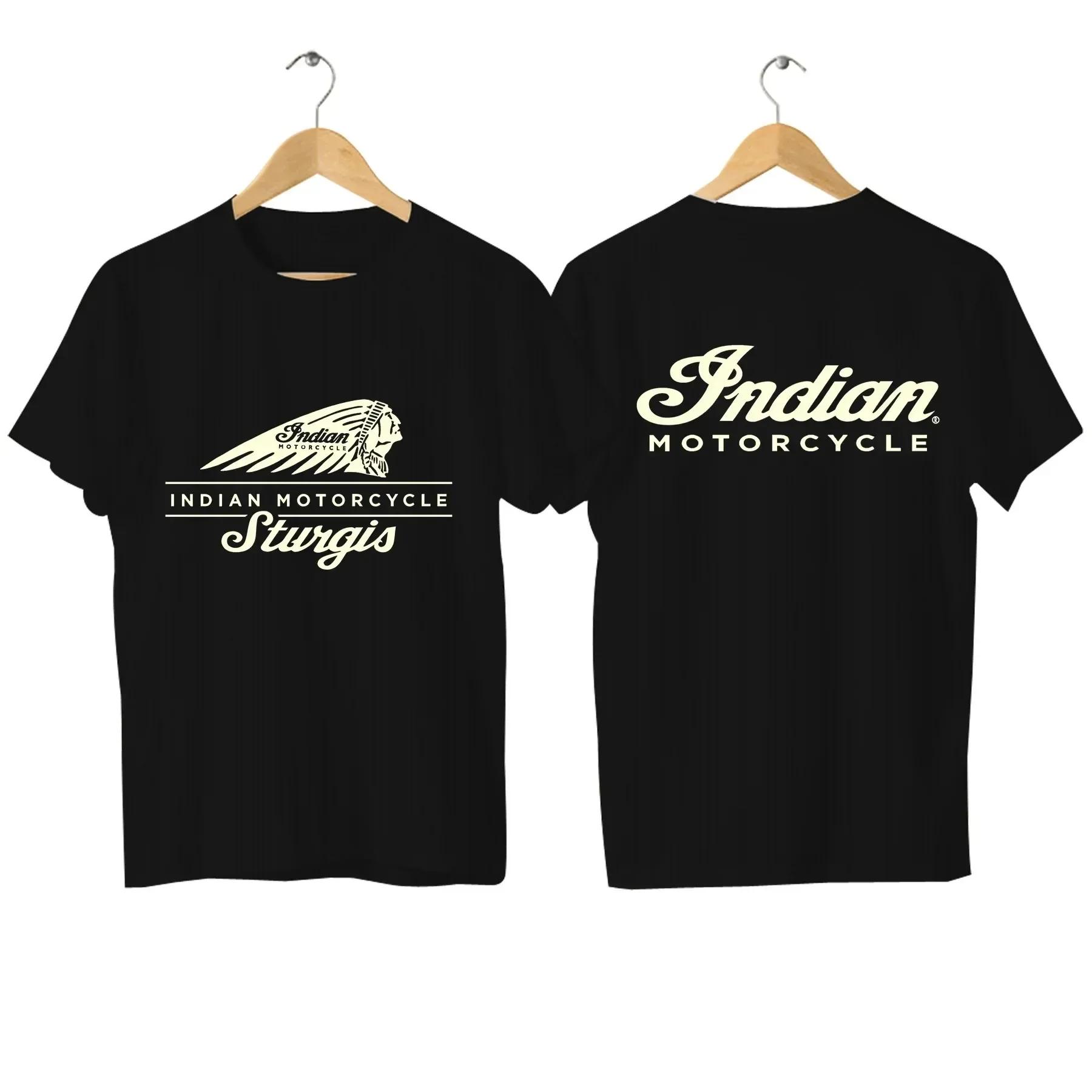 2024 männer T Shirt Casual Indians Motorrad T-shirt Grafik Übergroßen Motorrad Biker Cafe Racer Chopper Vintage Streetwear S-4XL XXXXL graue