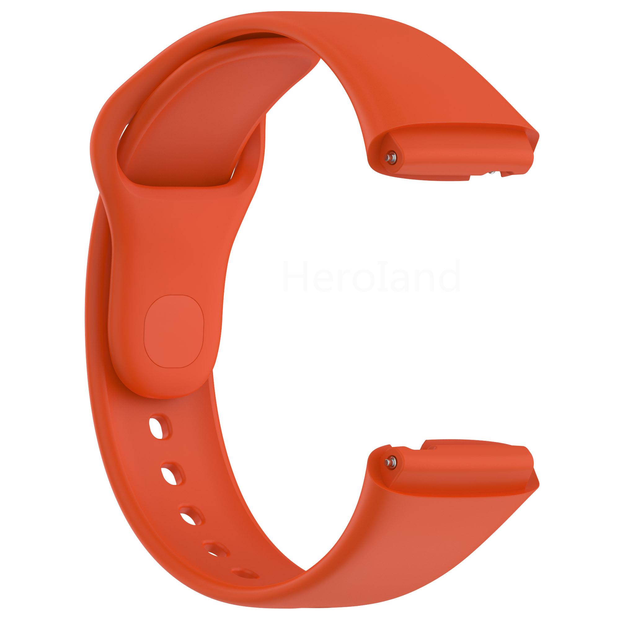 Modisches Silikon-Uhrenarmband für Redmi Watch 3 Active Smartwatch-Armband Armbänder Armband für Redmi Watch 3 Lite Armband Redmi watch 3 lite orange