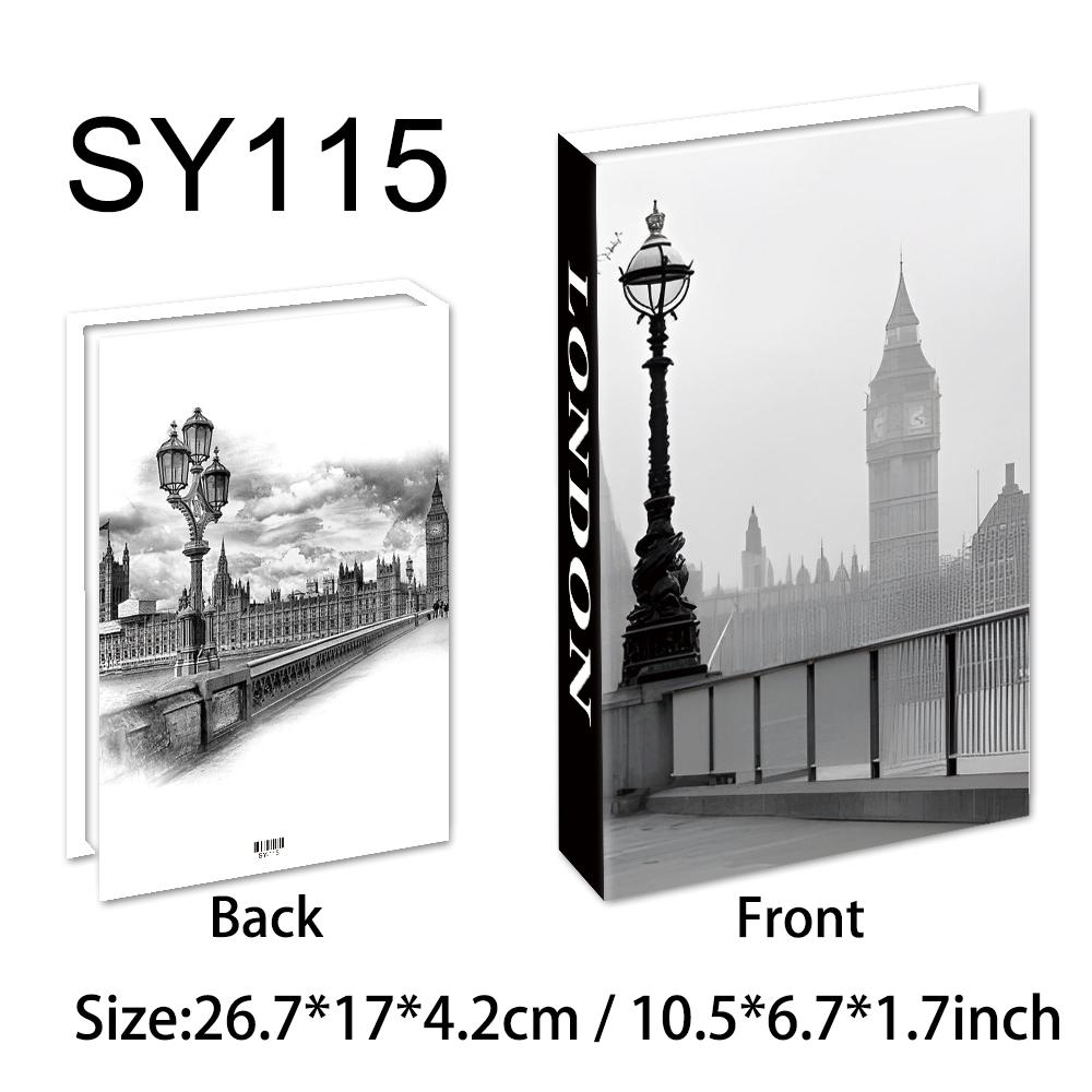 New York Paris London Serie Luxus Deko Fake Buch Fernbedienungs Aufbewahrungsbox Mode Couchtisch Deko Accessoires Not Open