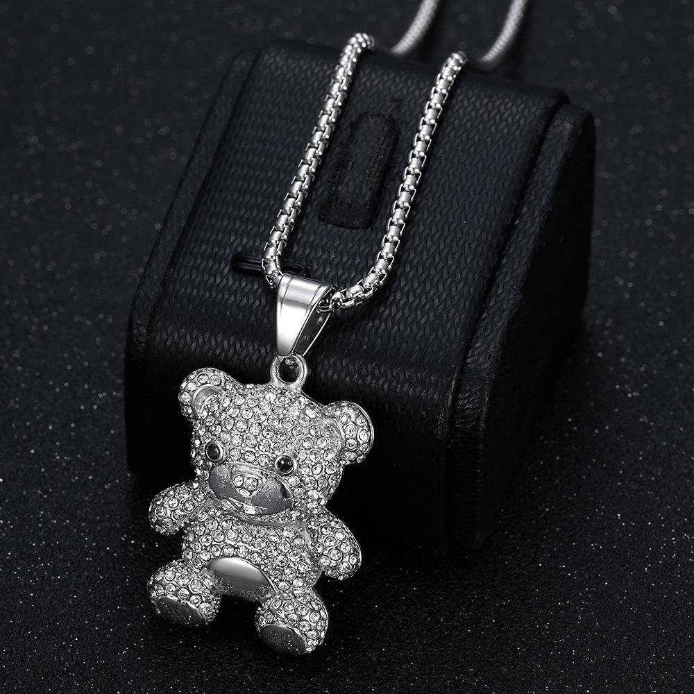 Schmuck vergoldet mit Zirkon Vintage Mode Herren- und Damen-Halskettenanhänger Schmuck 3mm+60cm