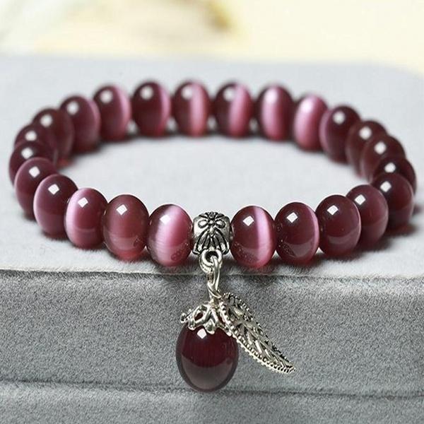 Neue Mode katzenauge stein frauen Armband nationalen stil Buddha perle armband dame kristall Armband schmuck