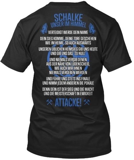 Schalke Unser Limitiertes Unser Im Himmel Attacke Standard Unisex T-Shirt XXXXL