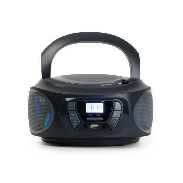 Boombox - FONESTAR - BOOM-ONE-B - Grau - Lichteffekte - Digitaler UKW-Tuner grau