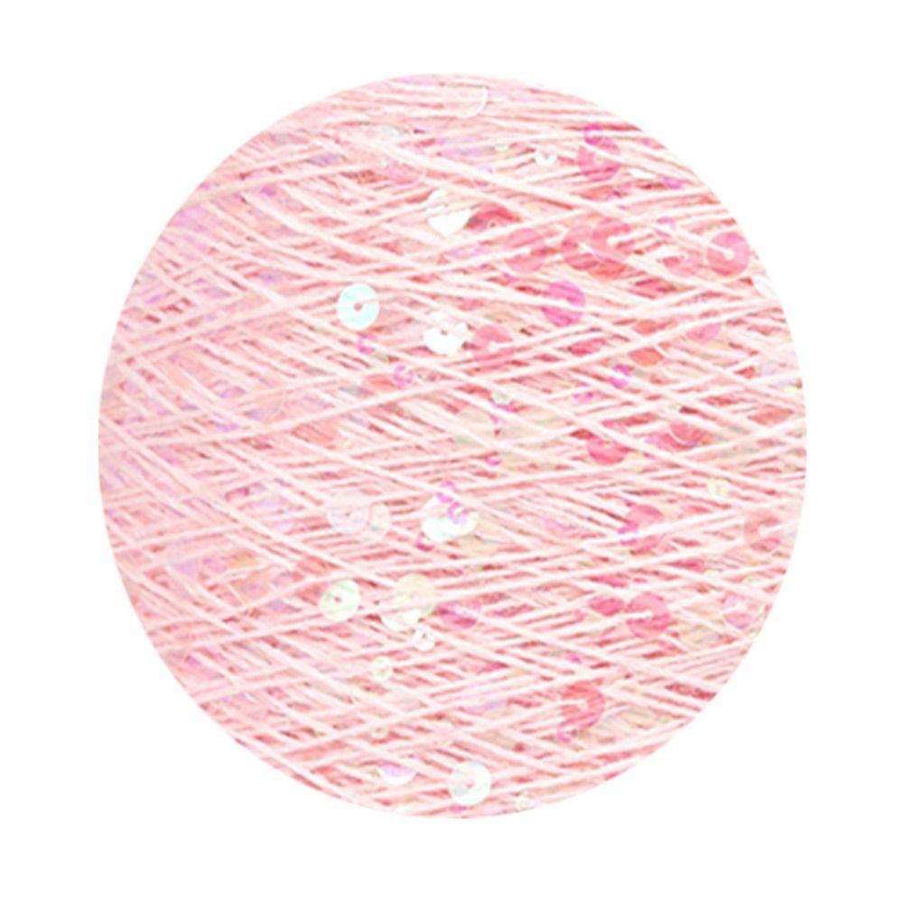 Mit Pailletten DIY Handwerk Nähen Stricken Wolle Faden Pailletten Garn Strickgarn Bekleidungszubehör rosa
