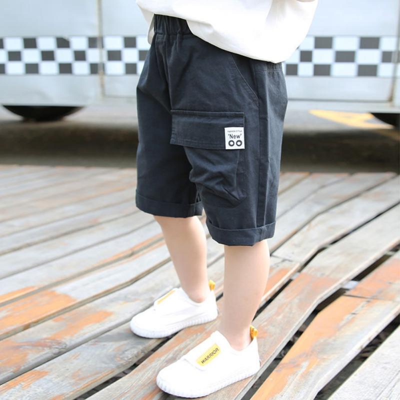 Kinder Shorts Sommer Jungen Lose Beiläufige Kurze Hosen Jungen Shorts schwarz