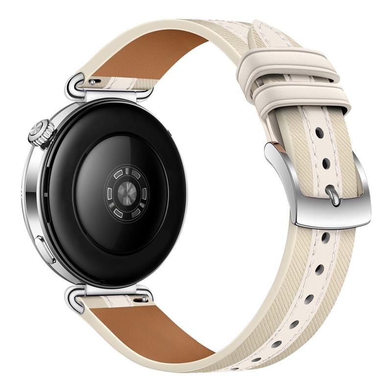 18mm Armband für Huawei GT6 41mm Original Leder Herren Damen Armband für Huawei GT6/5/4 41mm Uhr 5/GT5 Pro 42mm Universelles Armband Armband Zubehör 18mm Universal elfenbein