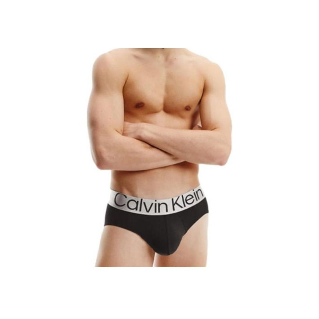 Calvin Klein Casual Letter Print Triangle Unterwäsche 3er-Pack Herren Unterwäsche Schwarz 000NB3129A-7V1 XL