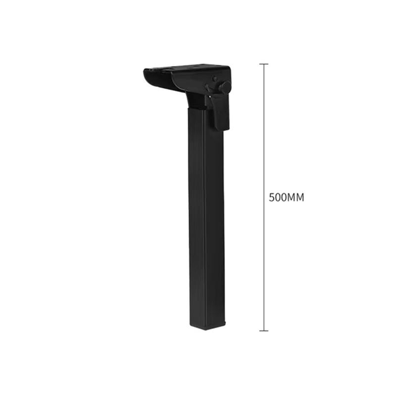 1Pcs Tisch Klapp Stützbeine Metall Bett Bein Kaffee Tisch Beine Sofa Beine Unsichtbare Bett Beine Füße Hause Tisch beine Zubehör 50cm schwarz